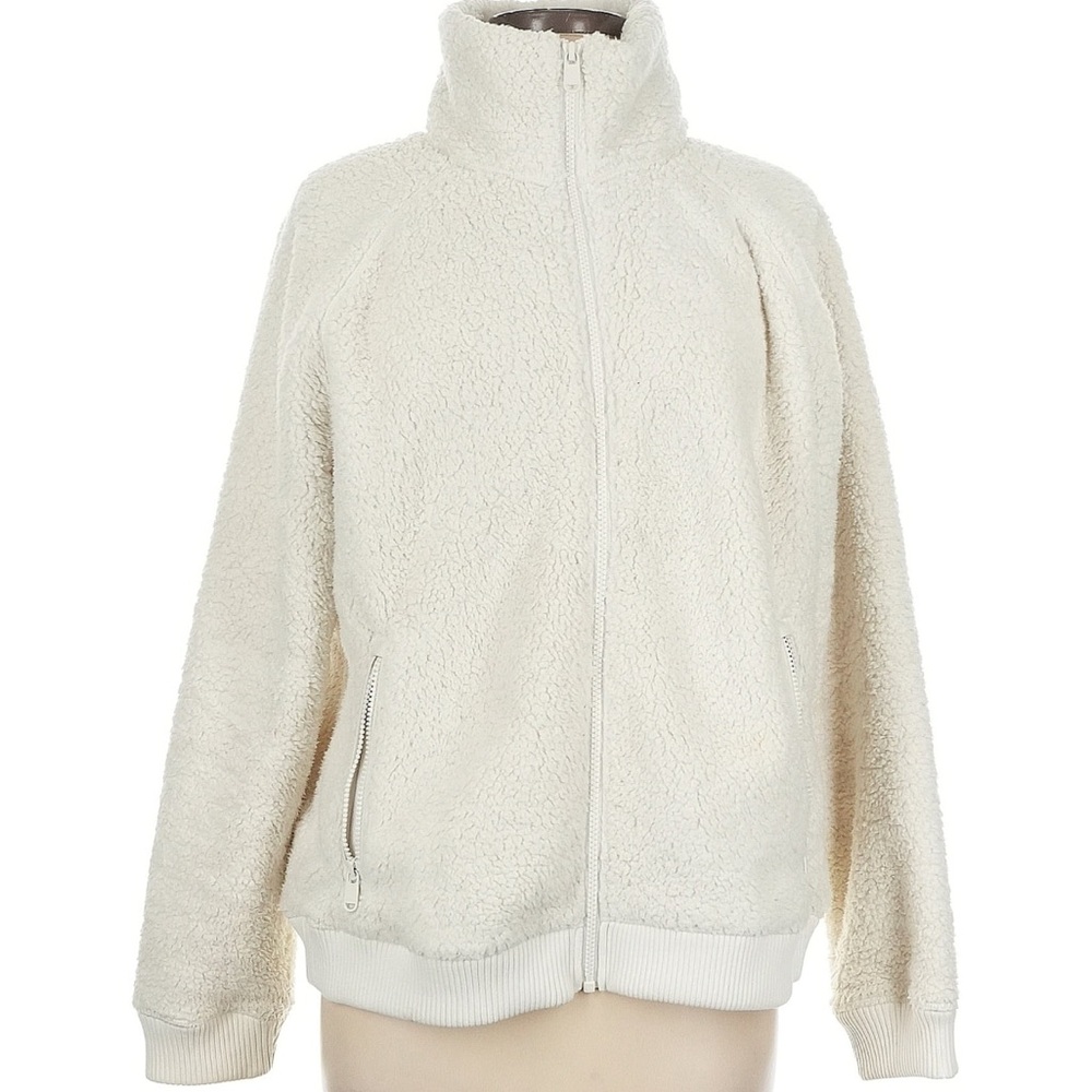 NWT Athleta Tugga II cream Sherpa jacket size L